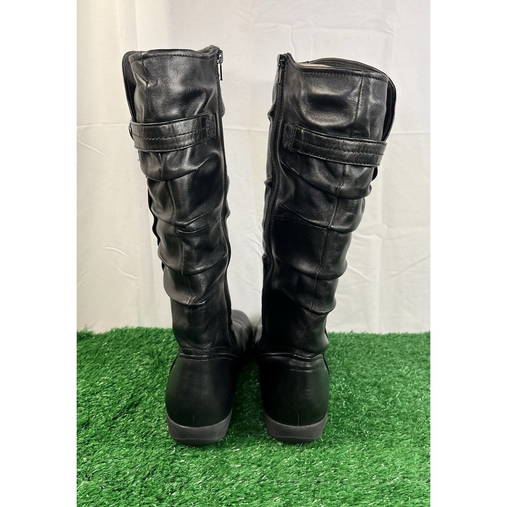 Josef Seibel Naly 23 Women's Tall Boots Black 40 US 9.5 Faux Fur Lined Slouchy - Picture 4 of 9